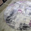 Ковер Турция Современный Дизайн 06 Серый с Сиреневым Круг