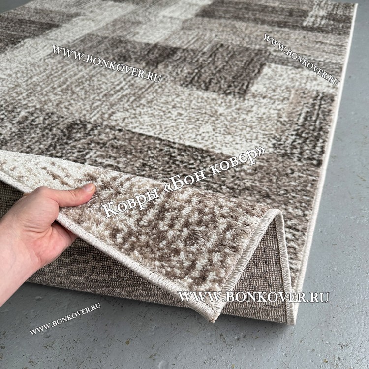 Современный абстрактный белорусский ковер коричневый дизайн 28900