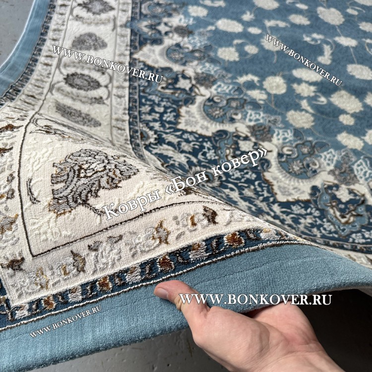 Турецкий Овальный Ковер Для гостиной New дизайн 99 Голубой