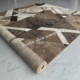 Ковер Лайт Карпет Рисунок 30350 Бежево-Коричневый