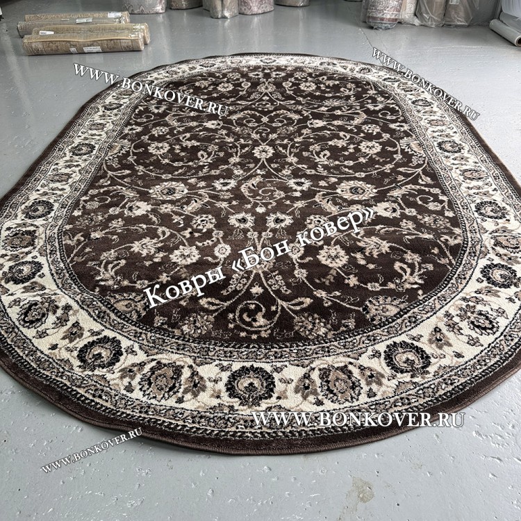 Ковер Российского Производства Дизайн 06 Коричневый Овальный