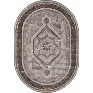 Классический ковер дизайн 90 Коричневый Овал