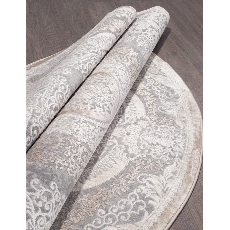 Ковер Armina 03880C GREY / BROWN Круг